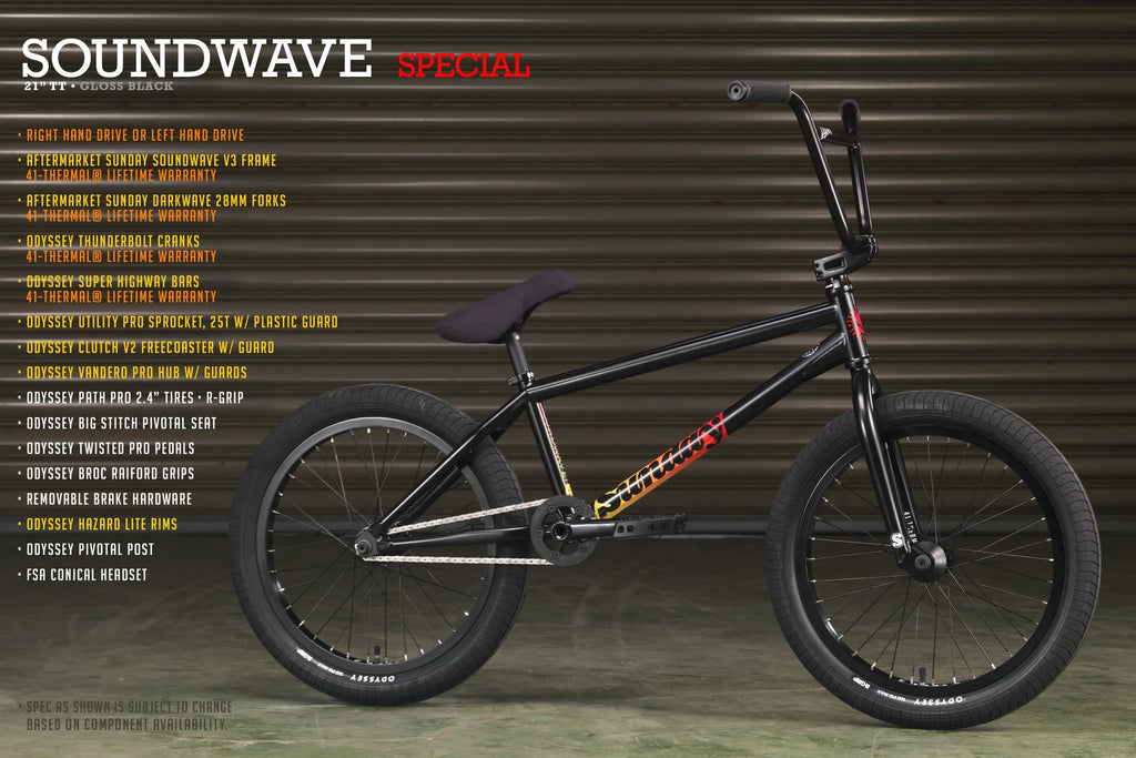 Sunday 2023 Soundwave Special (Rustproof Black 21") Complete Bike