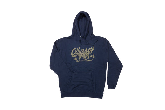 Odyssey Pullover Hoodie (Navy with Olive Ink)